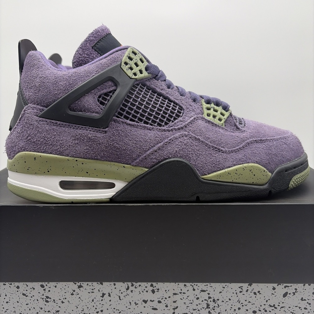 Size 11W/9.5M-Jordan 4 Retro Mid Canyon Purple  (AQ9129-500)